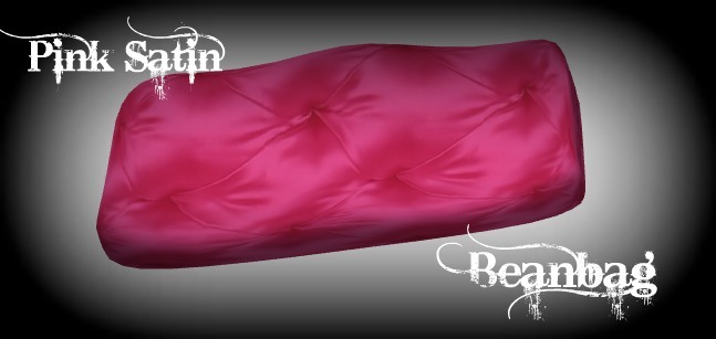 Pink Satin BeanBag
