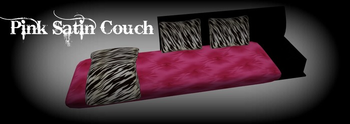 Pink satin Couch