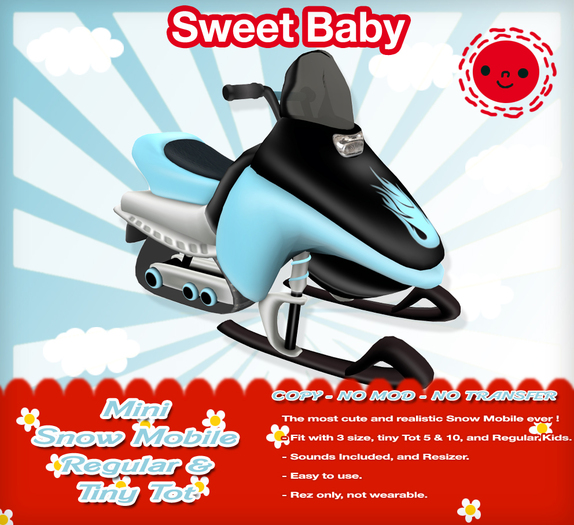 Sweet Baby - Mini Snowmobile - Blue [PROMO]