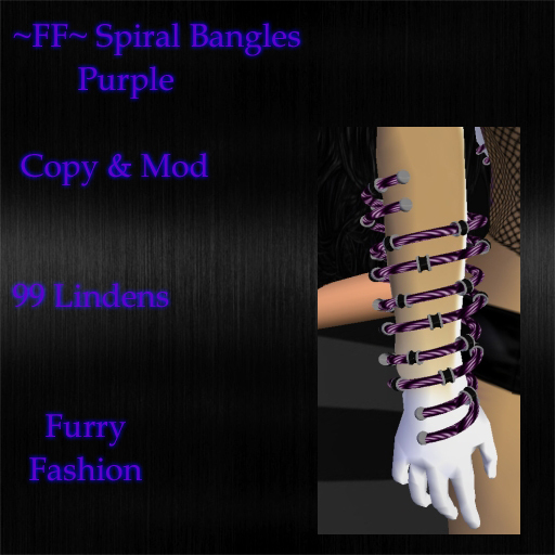 ~FF~ Spiral Bangles Purple