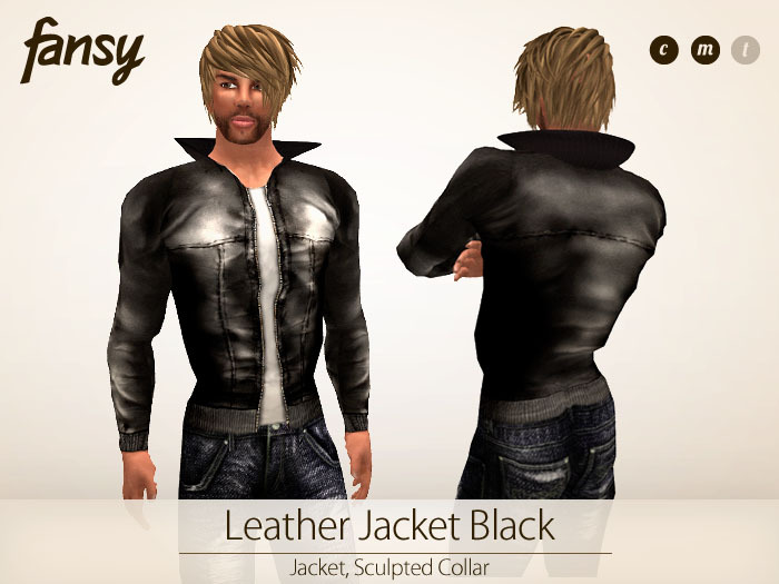 Fansy* Leather Jacket Black
