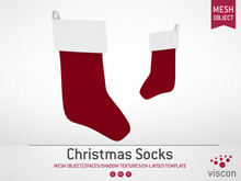 Viscon* Mesh Christmas Socks