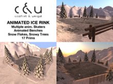 Ice Skating Rink (Singles) (21x21m) Winter Decoration