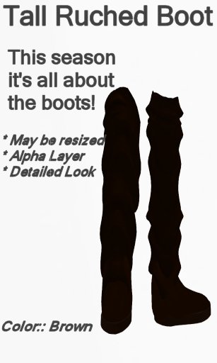 Tall Ruched Boots (Boxed) (Br)