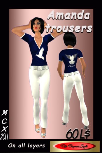 Amanda White trousers