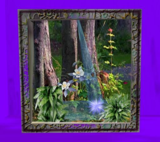 Fine Art-Frame Forest Cascade