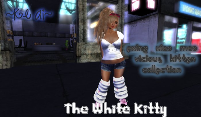 the white kitty M