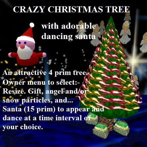 Crazy Christmas Tree with dancing Santa