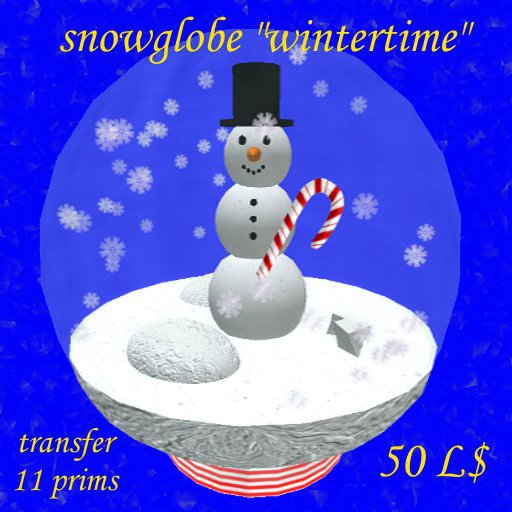 snowglobe "wintertime" 