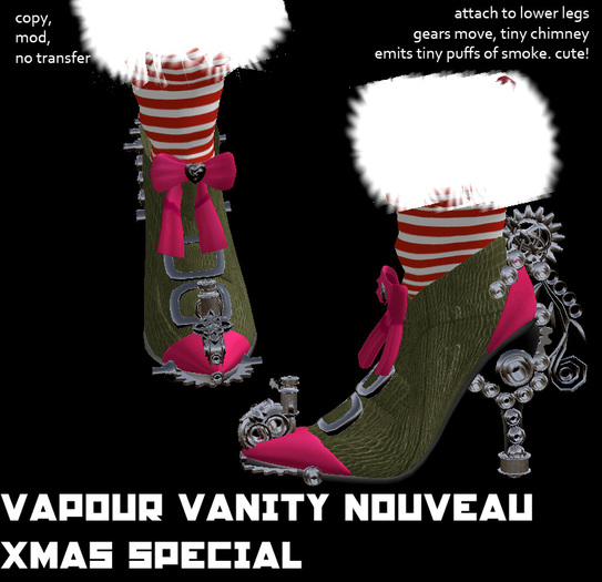 Grim Bros. vapour vanity nouveau - christmas heels
