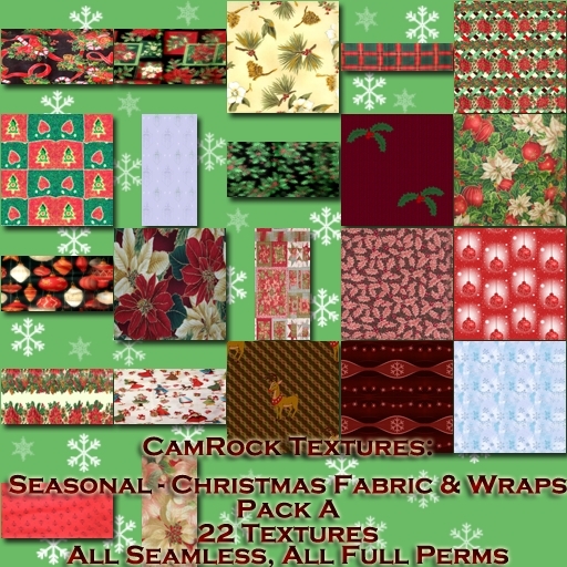 CamRock Textures: Christmas Fabric & Wraps A