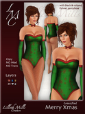 LMC Merry Xmas - GreenRed - Sexy Santa Outfit 