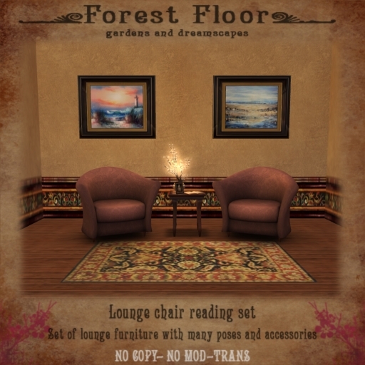 ~*Forest Floor*~ Lounge chair reading set (BOXED)