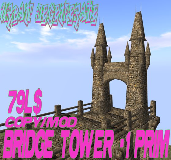 GOTHIC STONE BRIODGE TOWER 1 PRIM