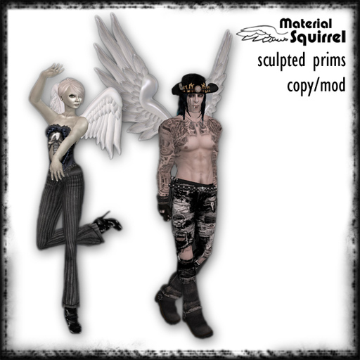 Raphael Sculpted Angel Wings in Silver - Scripted Wings