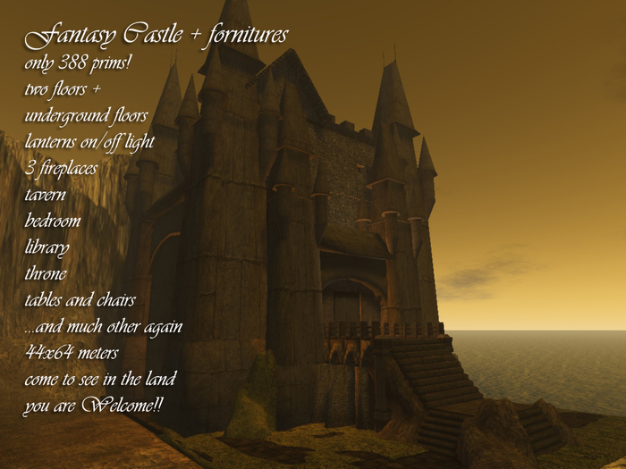 Fantasy Castle + fornitures