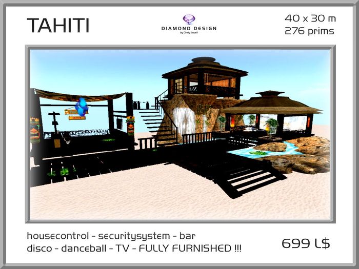TAHITI - DREAM - fully furnished !