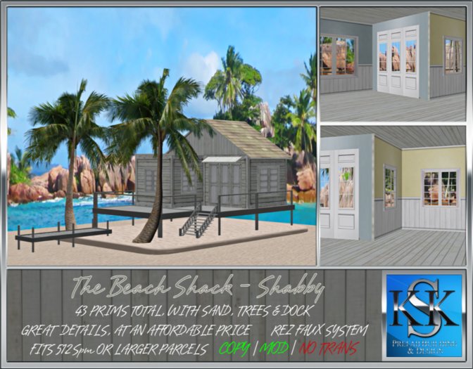 NEW! Beach Shack Shabby 