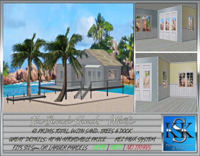 NEW! Beach Shack White boxed