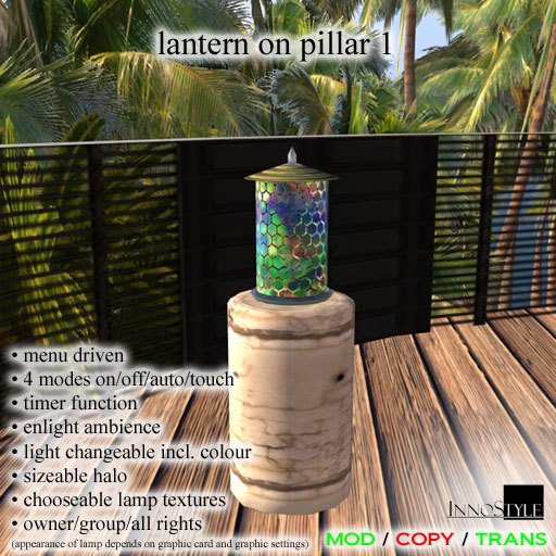 Lantern Deluxe on Pillar 1