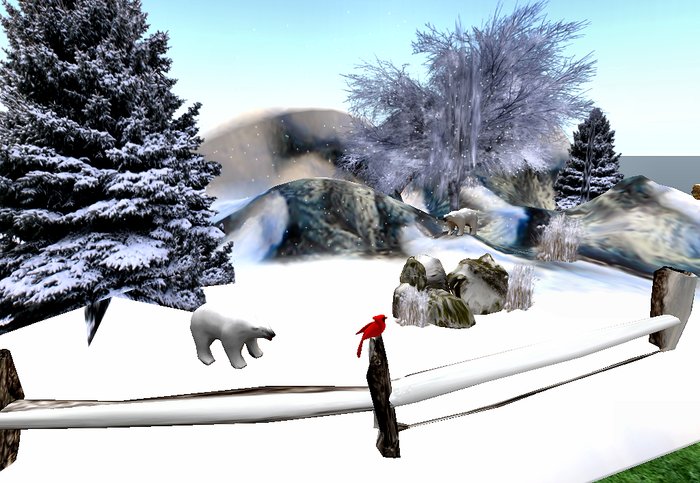 Christmas Hills Scene
