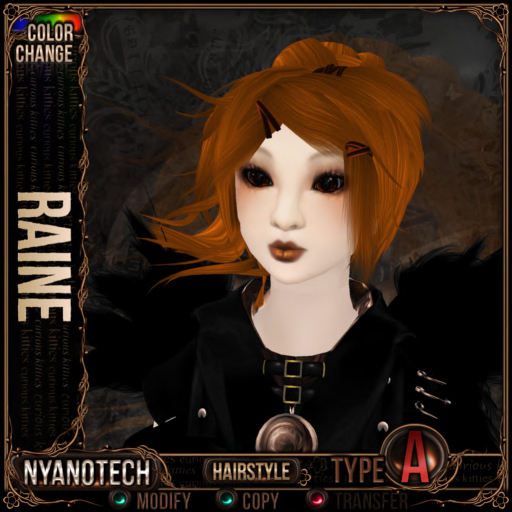 =^.^= Curious Kitties - Color Change Hair - Nyanotech [Type A] - Raine V3