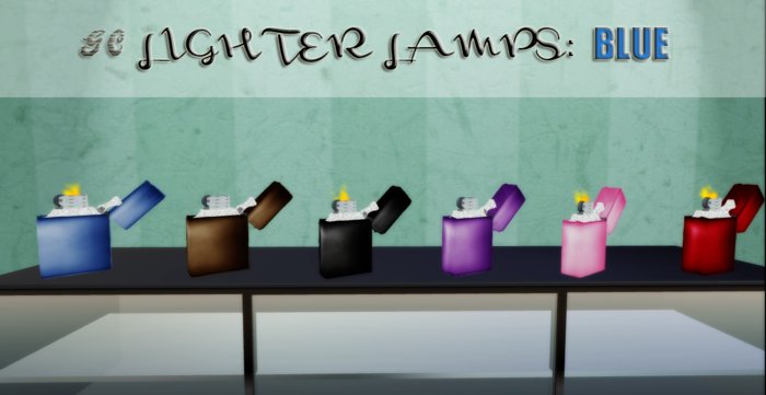 .::.G.C Lighter Lamp.::.-Blue