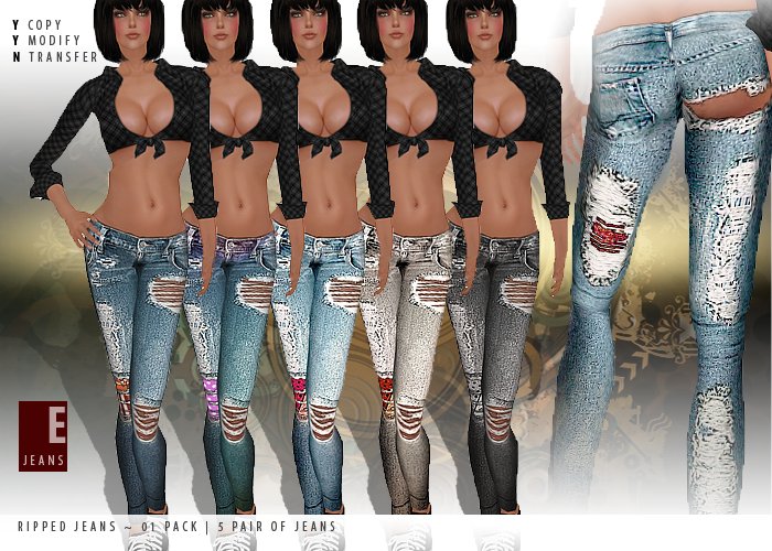 Emos ~ Ripped Jeans F01