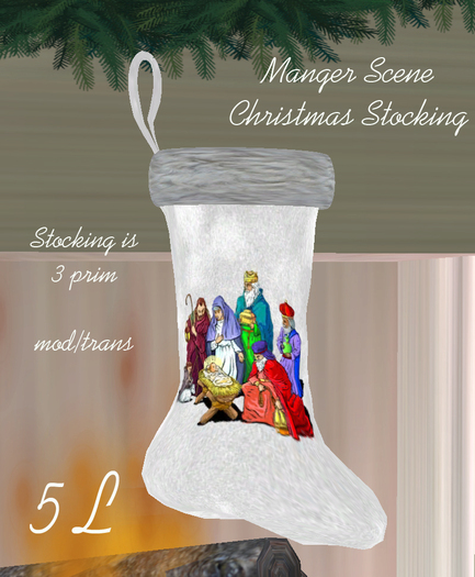 Manger Stocking White