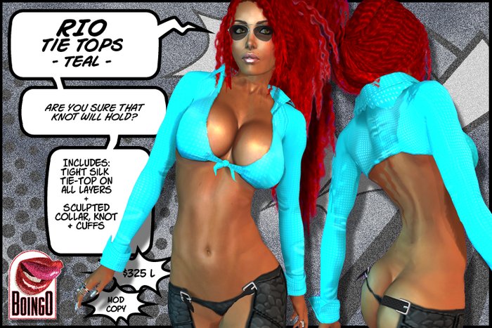 Boingo Rio Tie Top-TEAL
