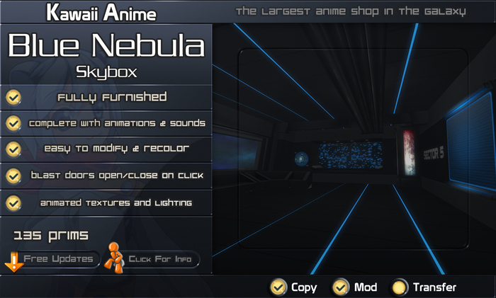 Blue Nebula Skybox