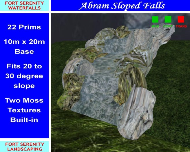 10m x 20m Abram Sloped Waterfall (v9c) Box