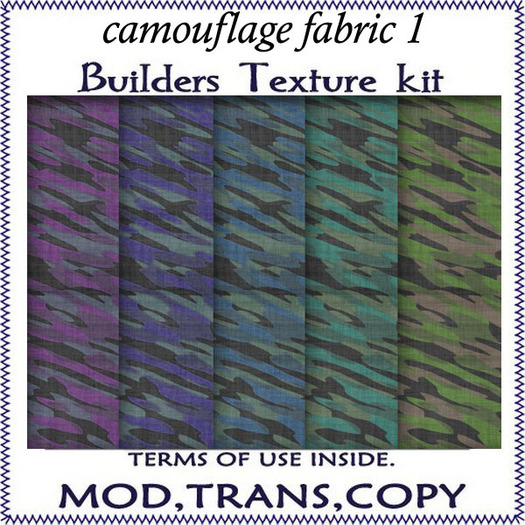 CAMOUFLAGE- texture pack for builders / clothes designers