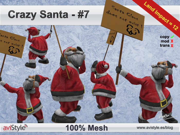 Crazy Santa #7 by **aVISTYLe**(box) [100% Mesh]