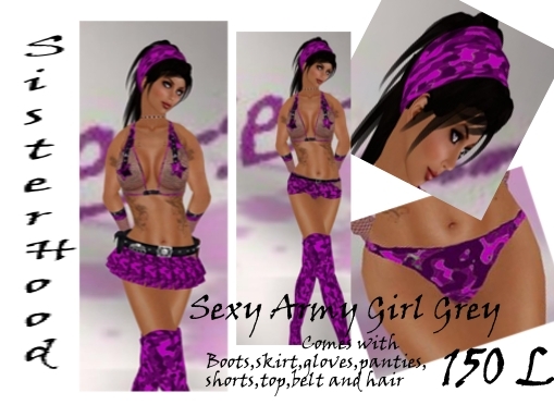 ~~SH~~Sexy Army Girl Pink