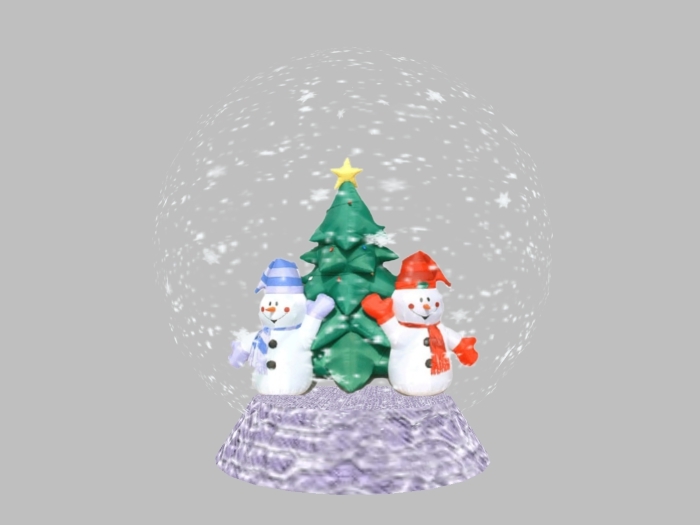 Christmas Globe Snowman