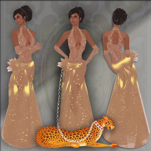 *SHEER  GOLD ERTE' By Gelese  Giano
