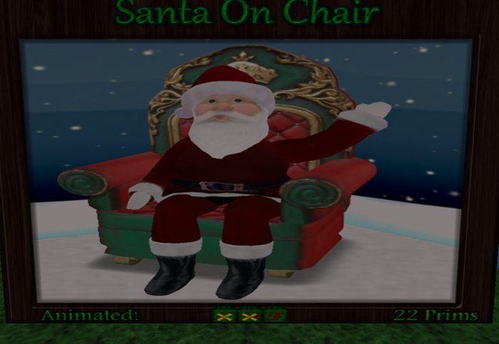 Santa On Chair (Boxed)