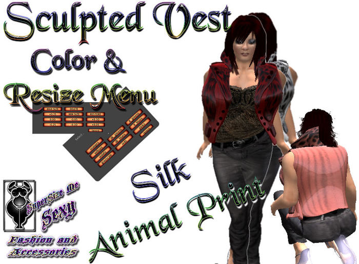 SSMS-Vest- Silk Animal Print- Color Menu