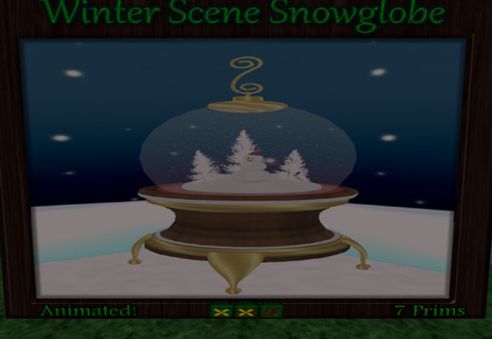Winter Scene Snowglobe (Boxed)