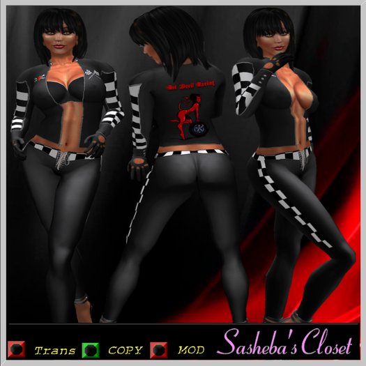 Red Devil Racing Rat Rod Outfit :Sasheba's Closet :