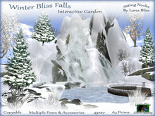 Winter Bliss Falls - Interactive Instant Garden With Poses & Accessories