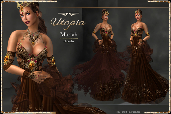 Utopia Mariah chocolat - Appliers Included!