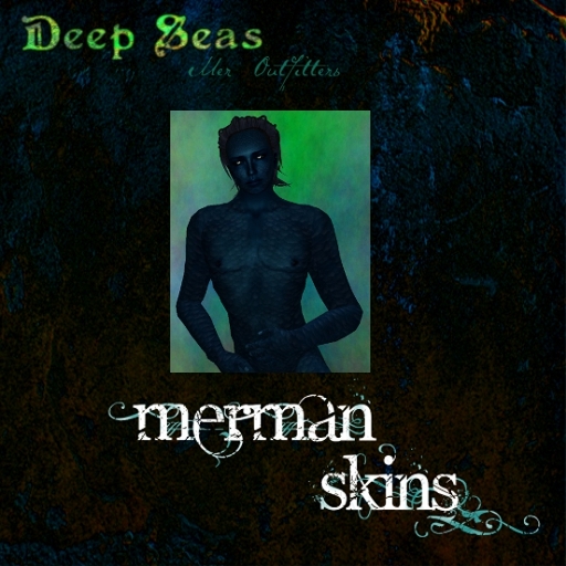 -DS- Merman Skins - BlueGreen