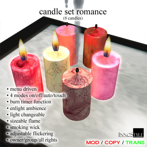 candle set romance