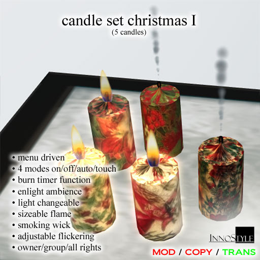 candle set christmas I