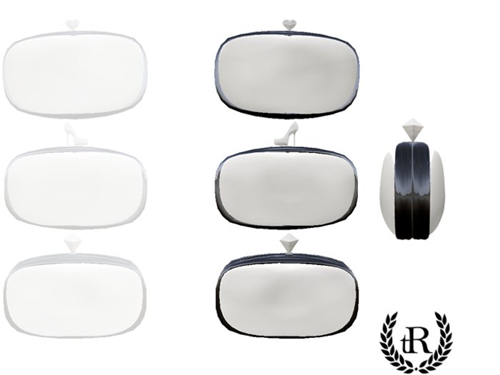 The Rove - clutch - white