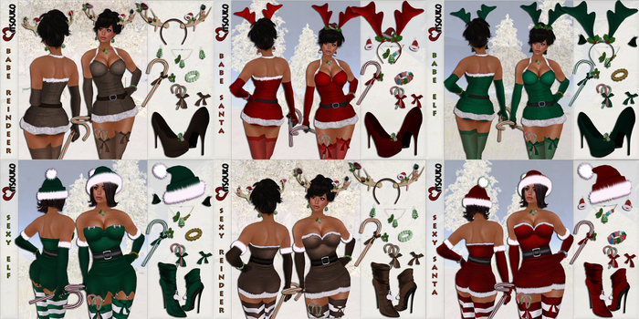  Xmas Costumes Fat Pack * Mitsouko *
