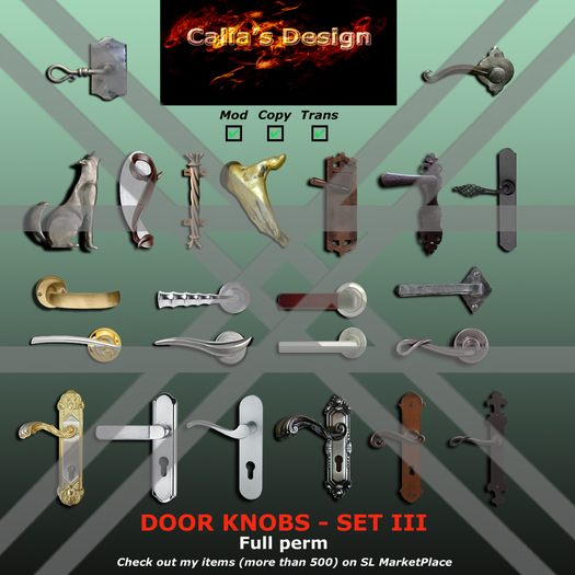 Door knobs - Set III - Full perm