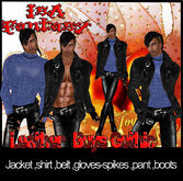 Leather Boys Gothic Blue